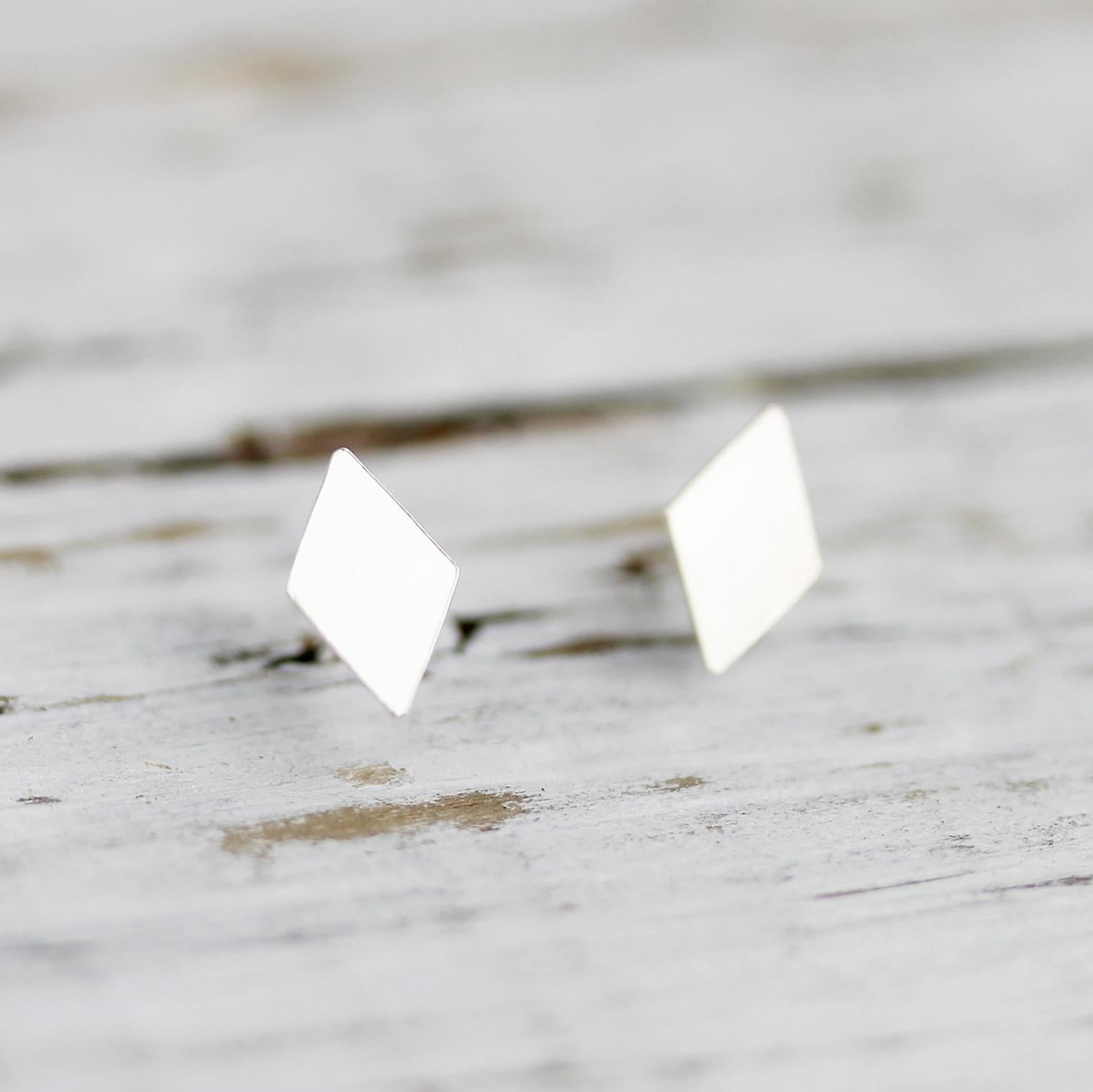 Boucles d'oreilles petits losanges