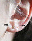 Boucles d'oreilles petits points