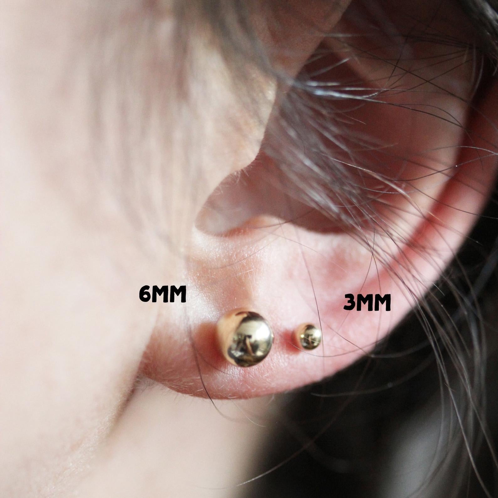 Boucles d'oreilles petits points