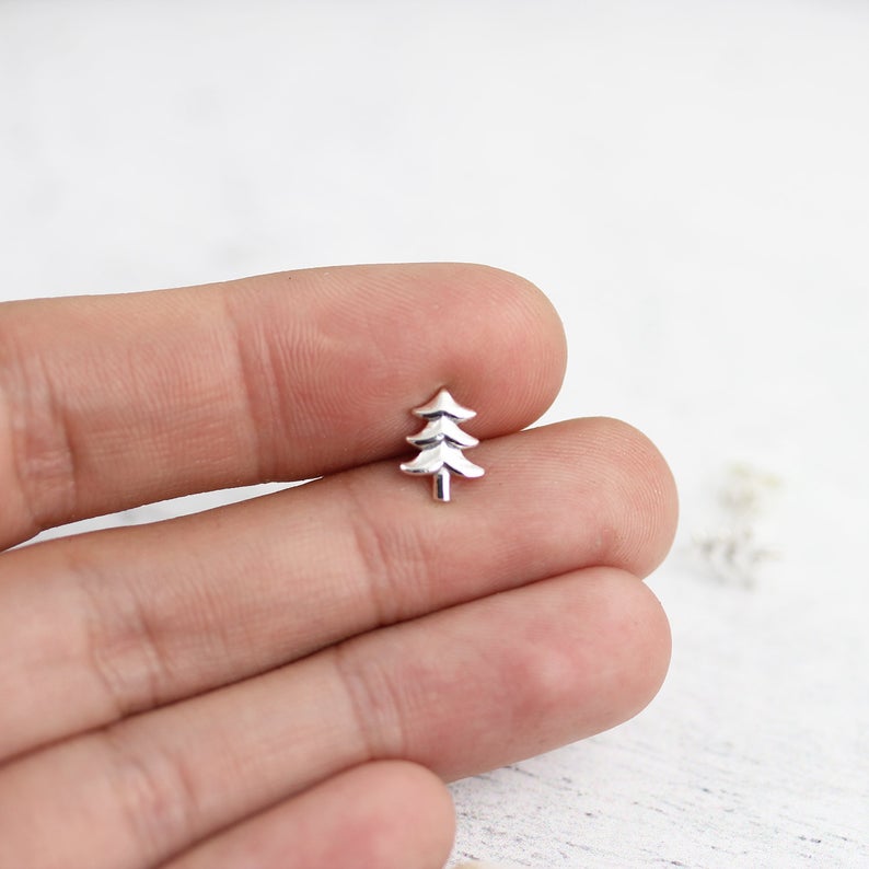 Boucles d'oreilles sapins