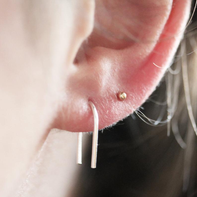 Boucles d'oreilles en U