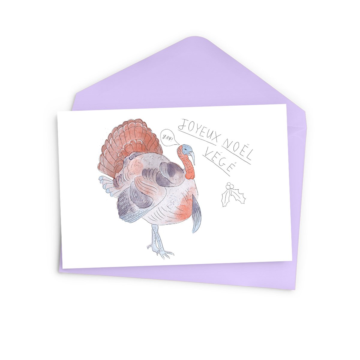 Vegetarian Turkey Greeting Card