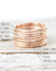 Choix de bagues extra fines 0.8mm
