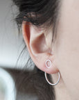 Ear Jackets circles earrings