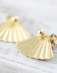 Ear Jackets Fan Earrings