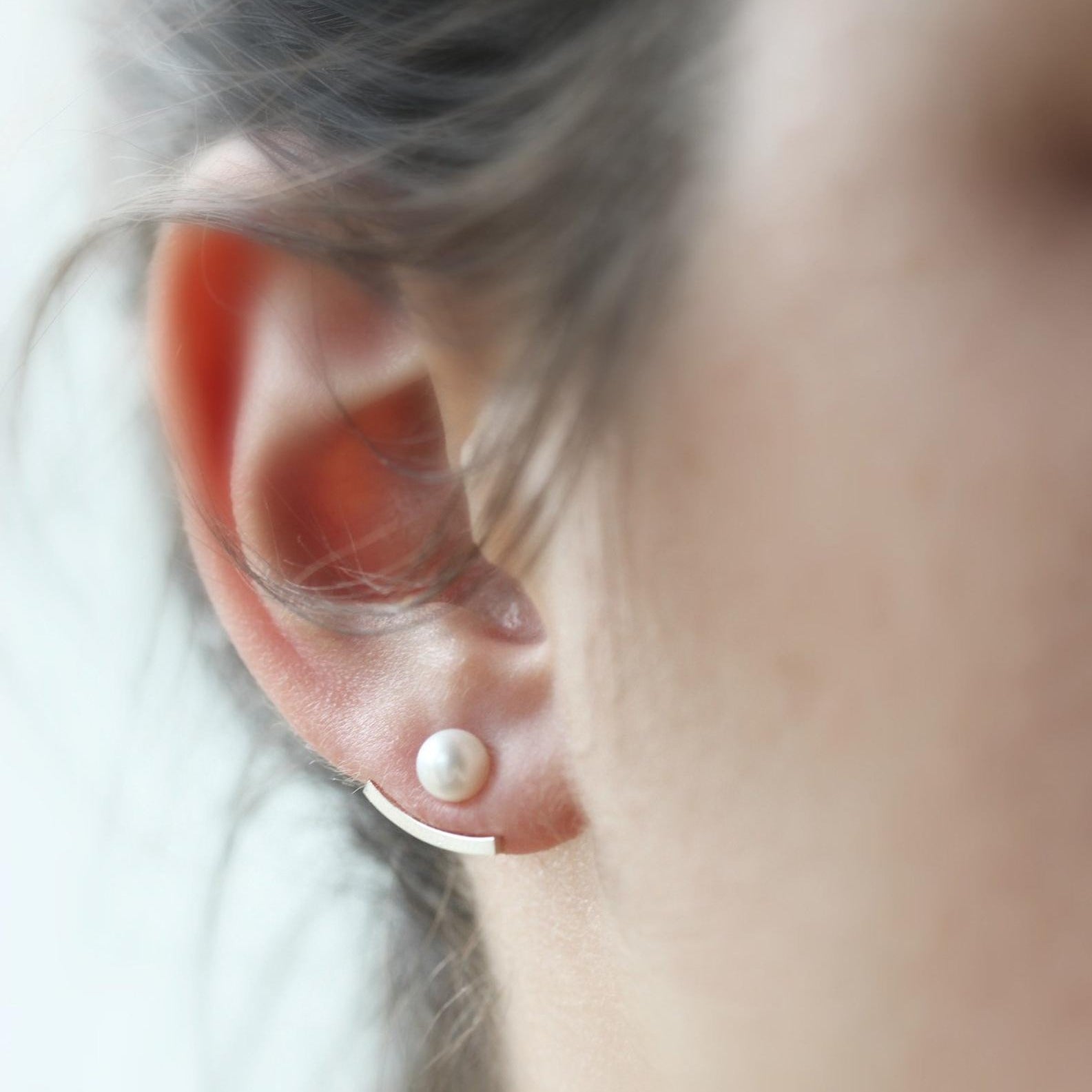 Boucles d'oreilles Ear Jackets perles ou barres