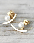 Boucles d'oreilles Ear Jackets perles ou barres