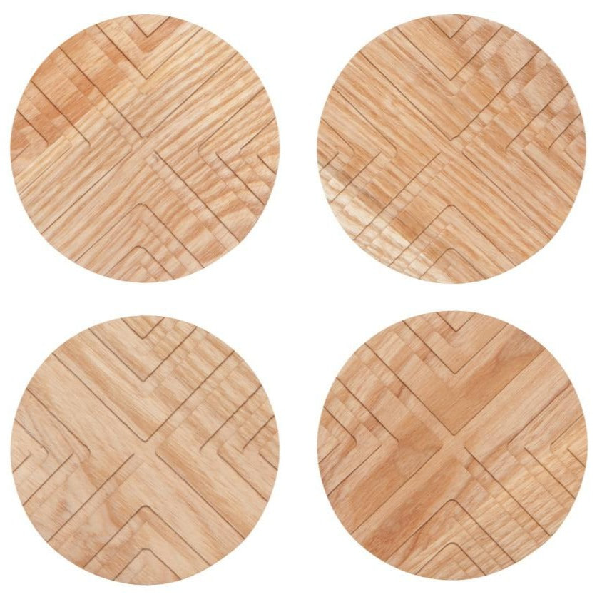 Set of 4 coasters - cross