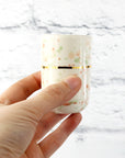 Dark Coral Speckled Espresso Cup