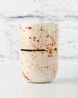 Dark Coral Speckled Espresso Cup