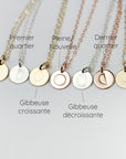 Collier Phases de la lune