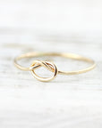 Extra thin knot ring