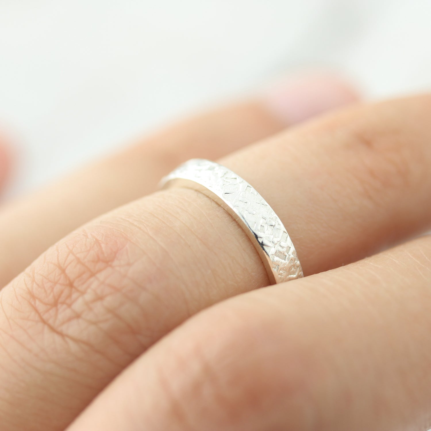 Chunky ring with printed pattern
