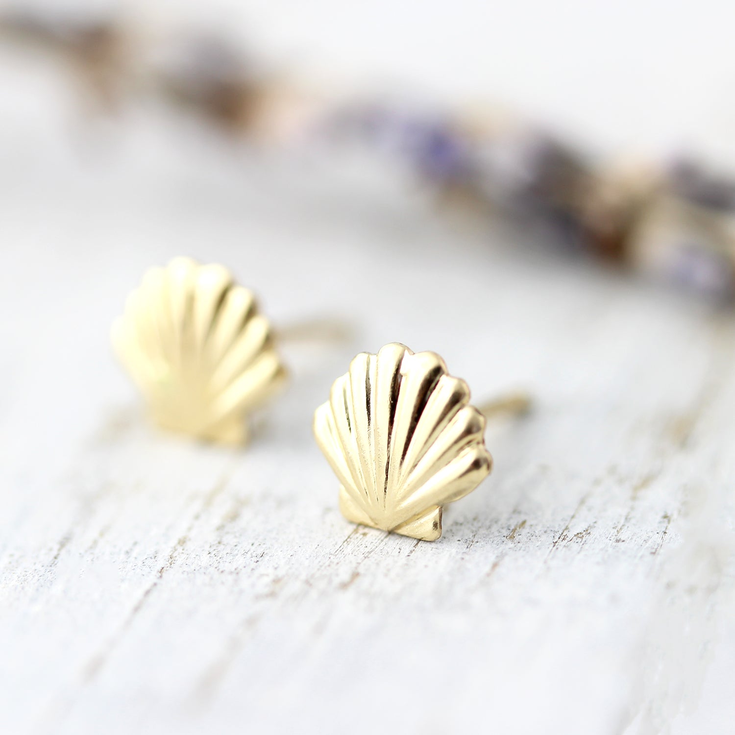Boucles d'oreilles petits coquillages
