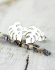 Boucles d'oreilles Feuilles de monstera