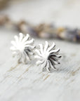 Boucles d'oreilles soleils ondulés