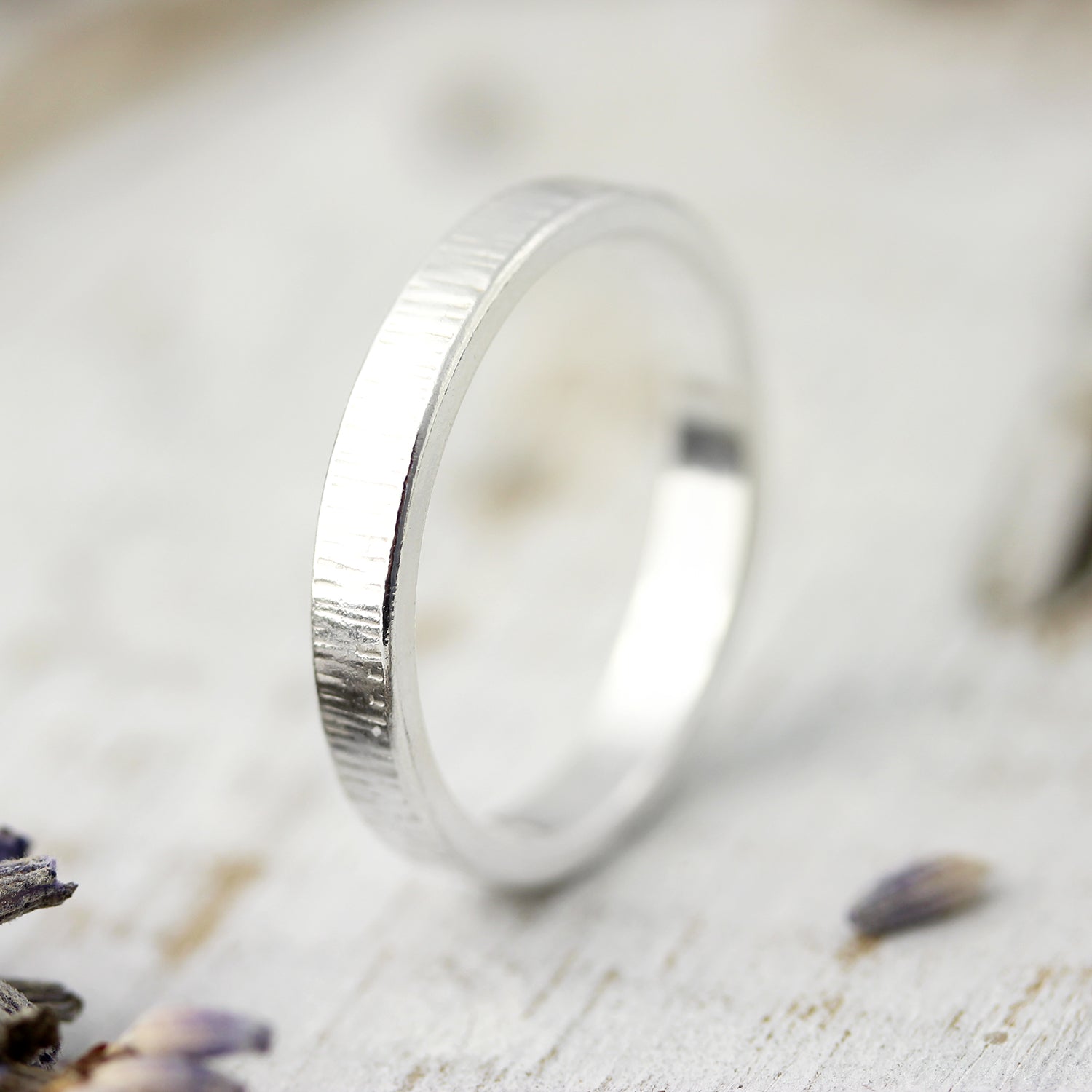 Bague chunky motif ligné