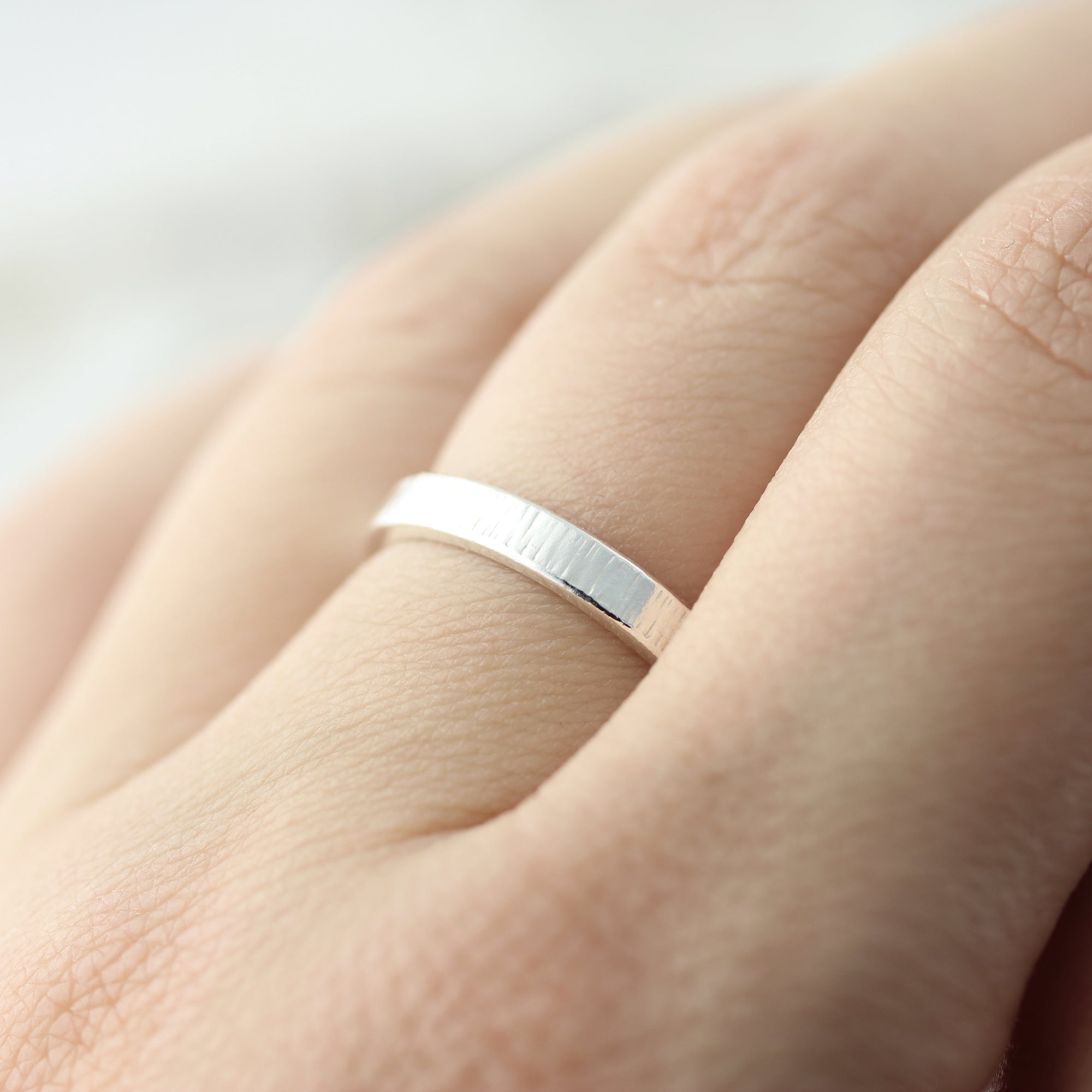 Bague chunky motif ligné