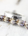 Bague chunky motif martelé