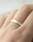 Bague chunky motif martelé