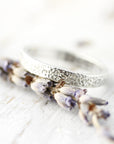 Bague chunky motif picoté