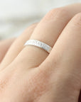 Bague chunky motif picoté