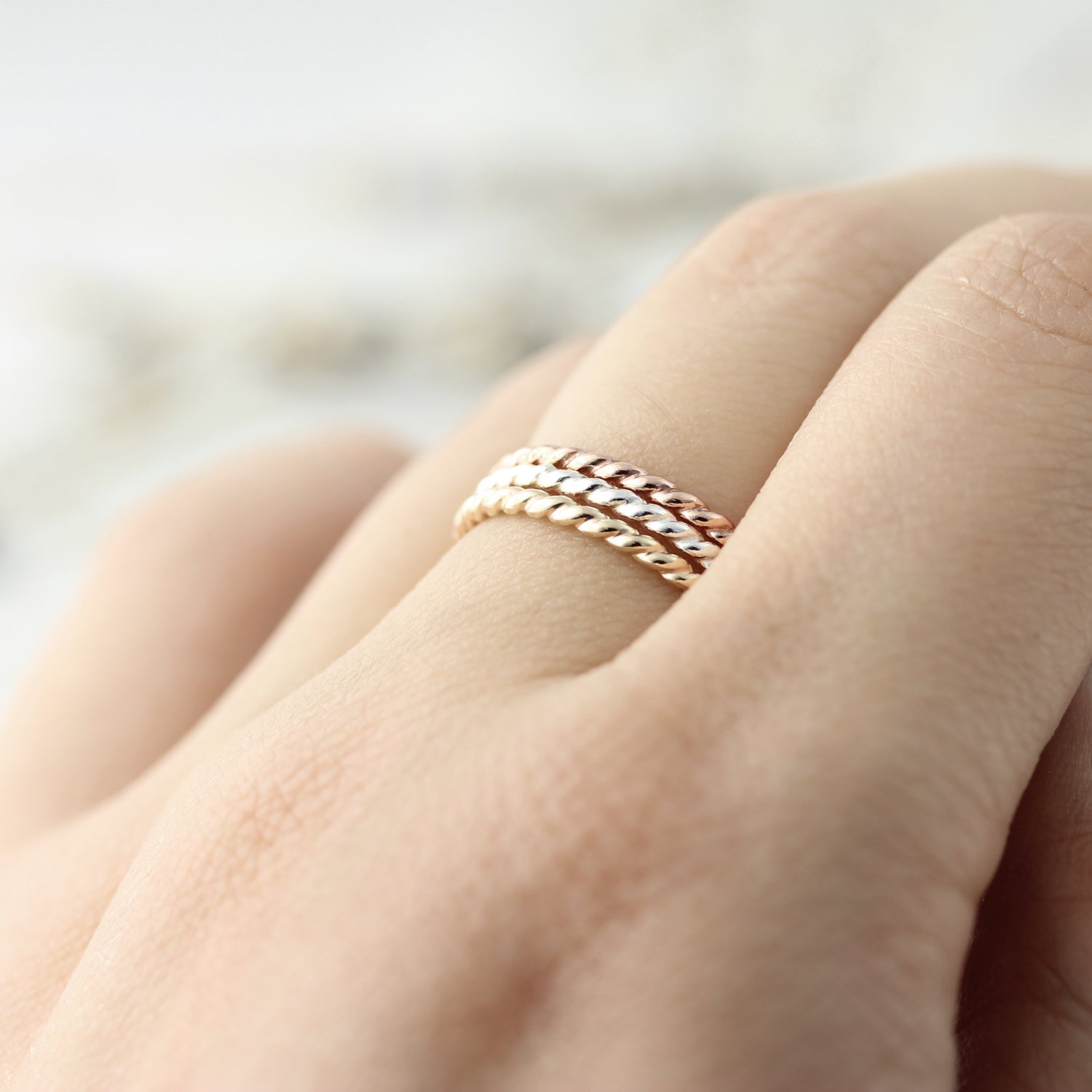 Wide twisted ring 1.6mm