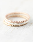 Bague large froissée 1.6mm