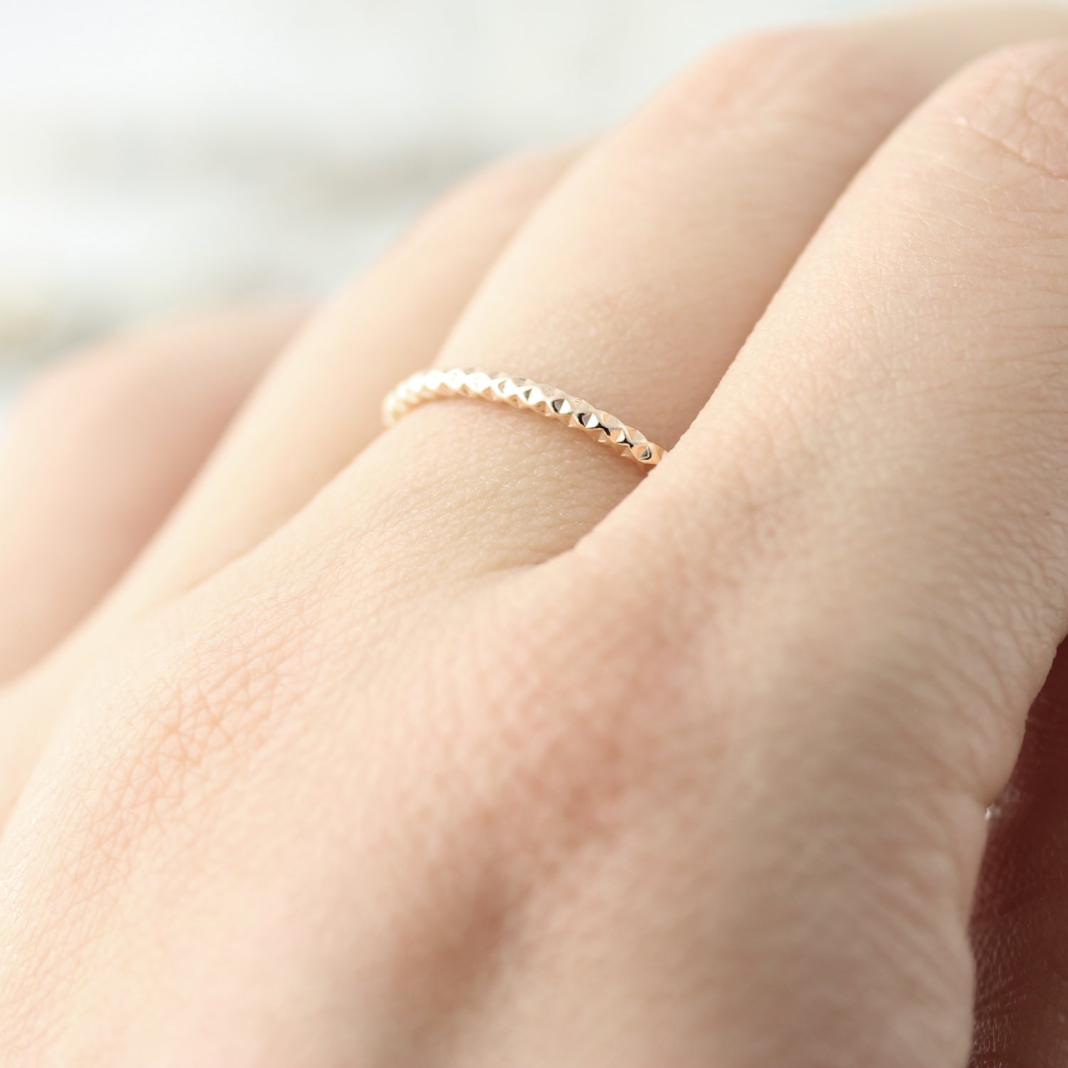 Bague large froissée 1.6mm