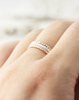 Bague large froissée 1.6mm