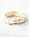 Bague large imprimée, bords arrondis 1.6mm