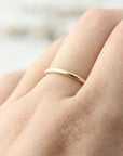 Bague large lignée, bords arrondis 1.6mm