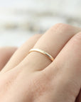 Wide hammered ring 1.6mm