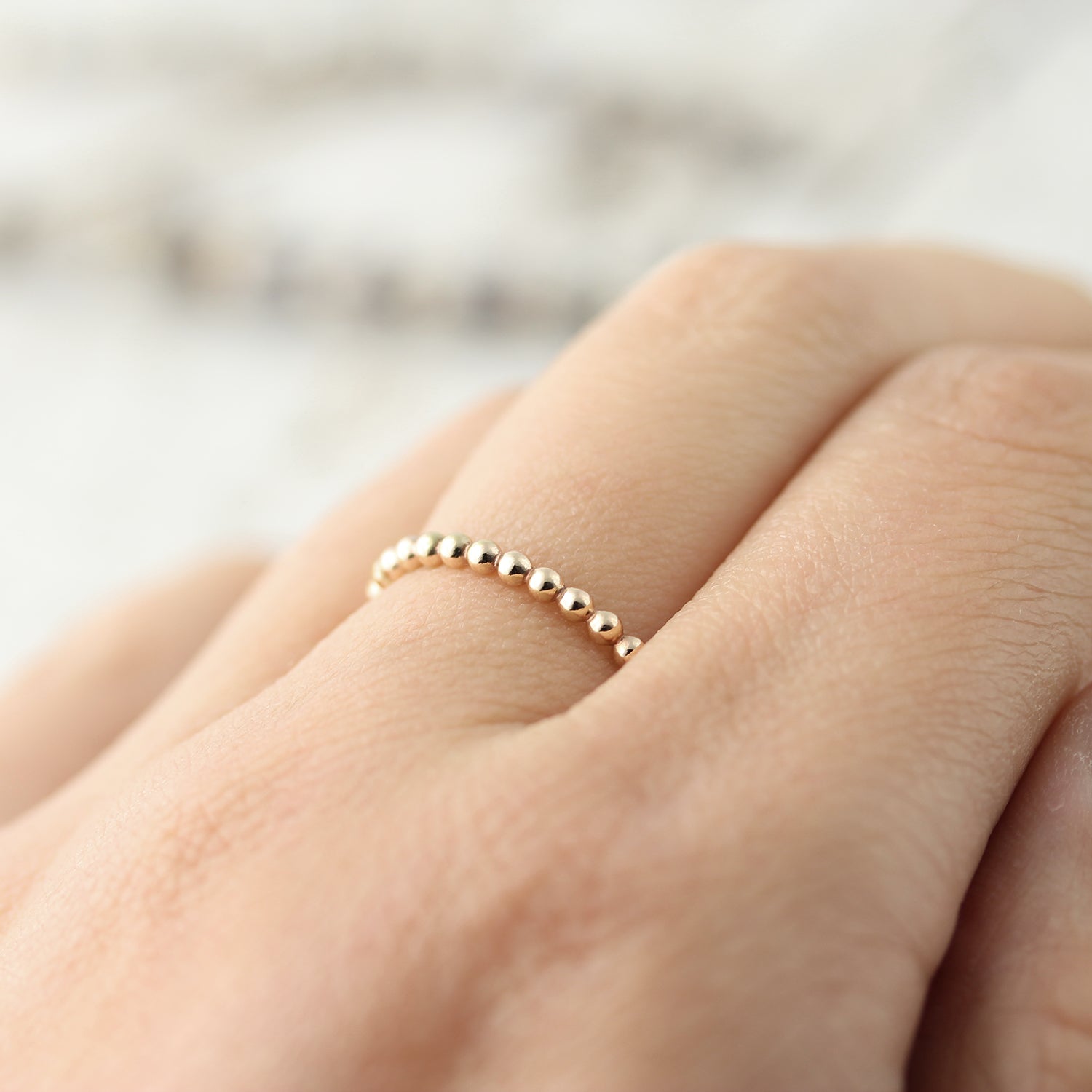 Wide dotted ring