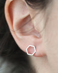Boucles d'oreilles Hexagones