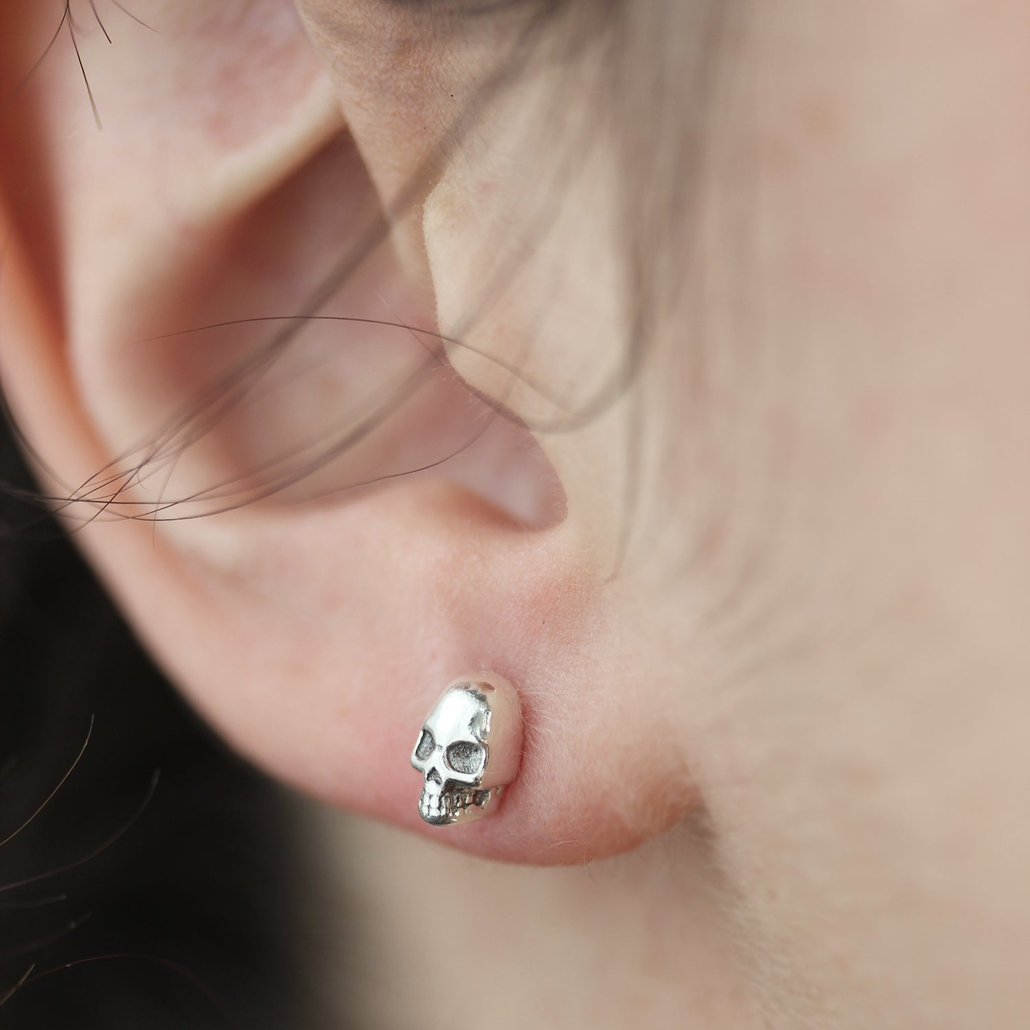 Boucles d'oreilles mini crânes