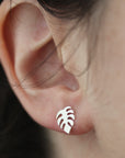 Boucles d'oreilles Feuilles de monstera