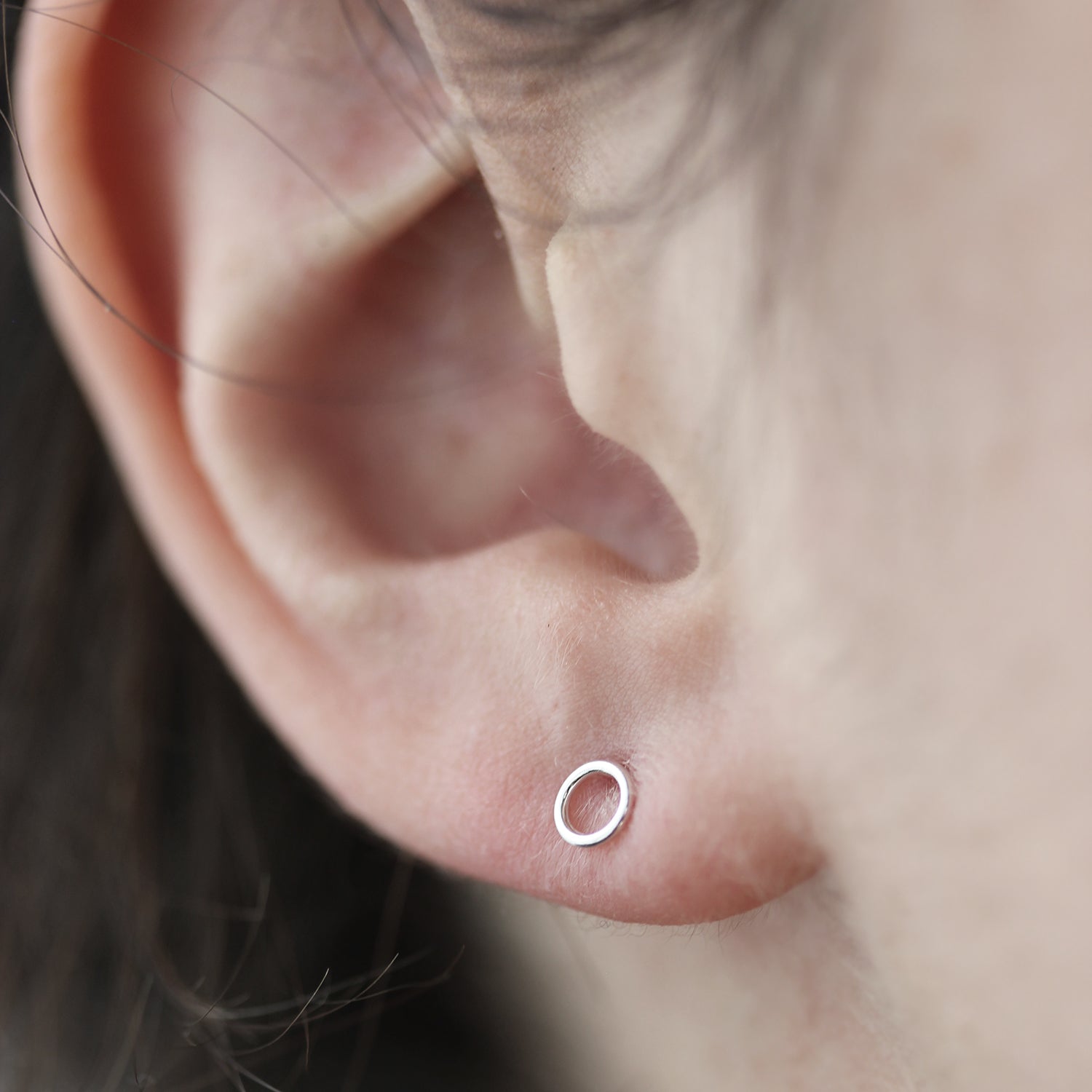 Boucles d'oreilles mini cercles