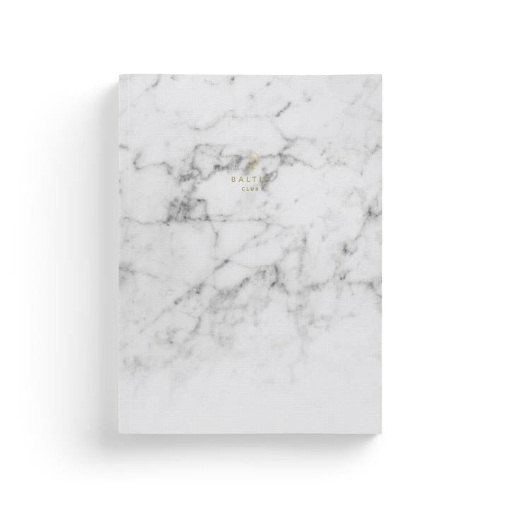 Carnet Marbre blanc