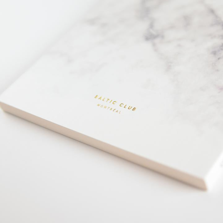 Carnet Marbre blanc