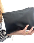 Pochette en cuir luxueux