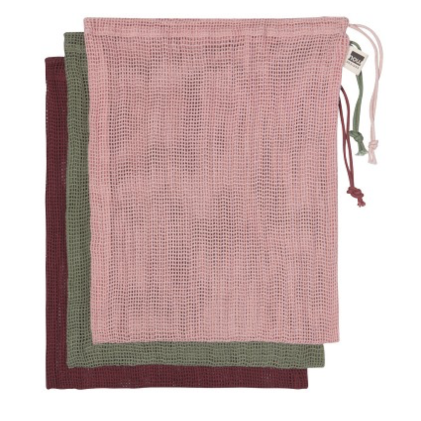 Set of 3 vegetable bags - Blush