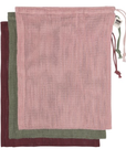 Set of 3 vegetable bags - Blush