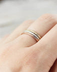 Medium printed ring, square edges 1.3mm