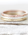 Medium printed ring, square edges 1.3mm