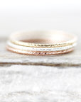 Thin Wrinkled Ring 1mm