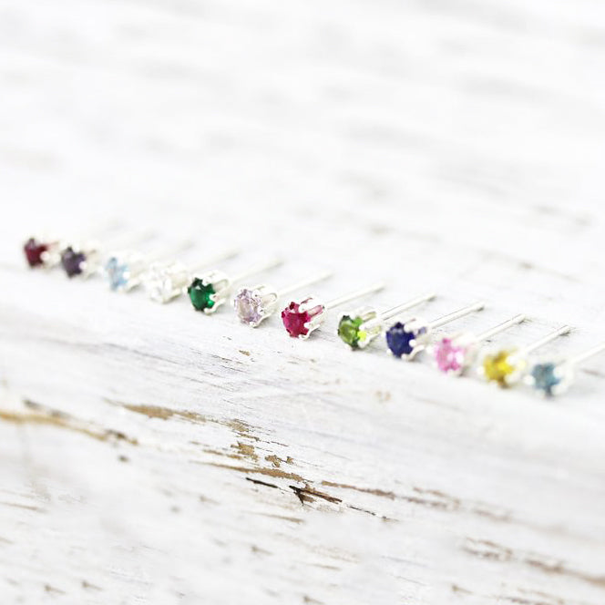 Birthstone earrings