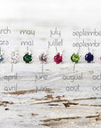 Birthstone earrings