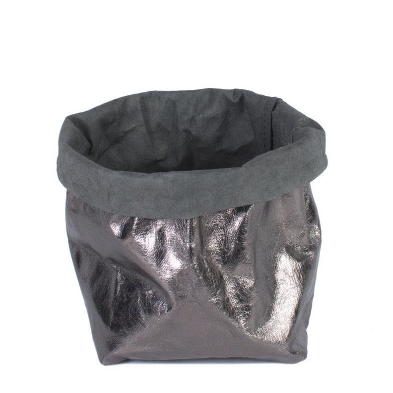 Sac en papier lavable métallique - X Small