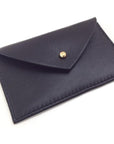 Metallic leather card holder